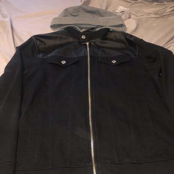 INC t-shirt shirt material jacket - Picture 2 of 6